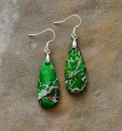 Teardrop Stone Earrings