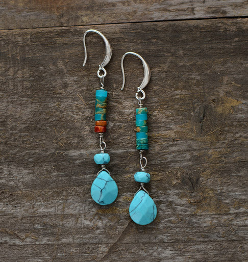 Natural Teardrops Earring