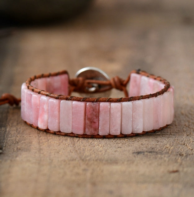 Pink Opal Stone Bracelet