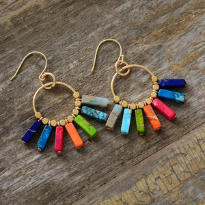 Colorful Stones Earrings